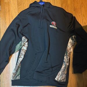 Dunbrooke Black Hoodie with Camo Accents